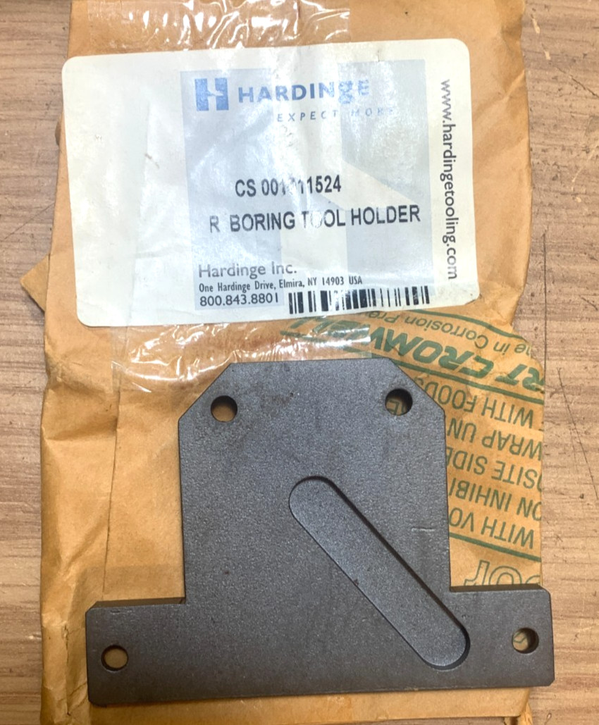 Hardinge Conquest Lathe Boring Tool Holder backplate R CS 001011524 NEW SURPLUS