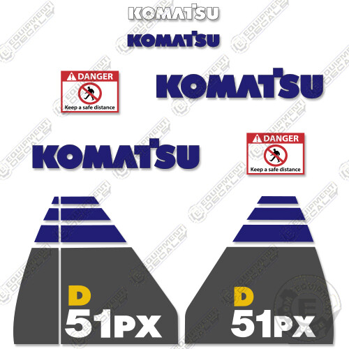Fits Komatsu D51PX-22 Decal Kit Dozer Sticker Replacements ( D 51 PX 22)