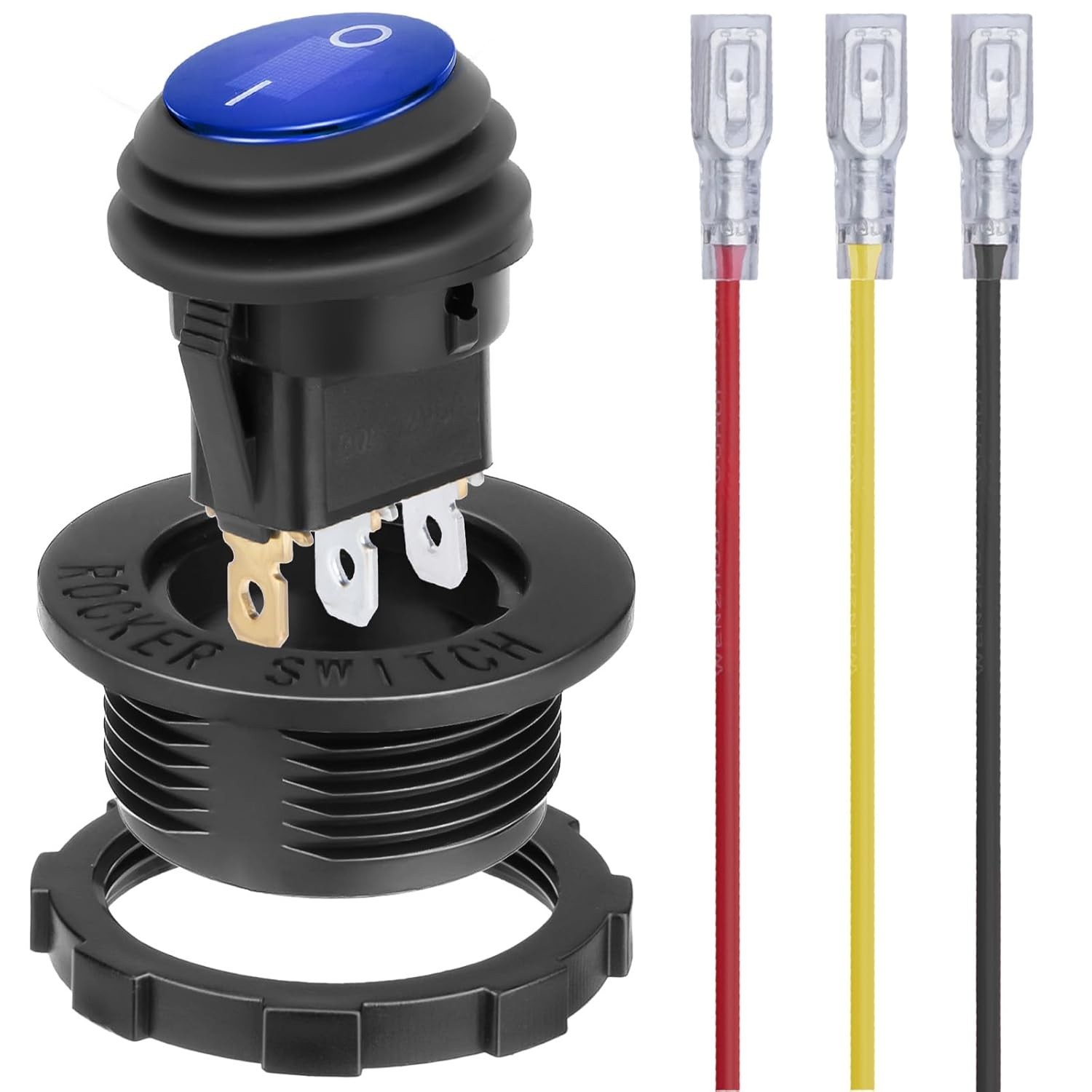 Lighted 12V Waterproof On/Off Toggle Switch for Automotive & Marine Applications