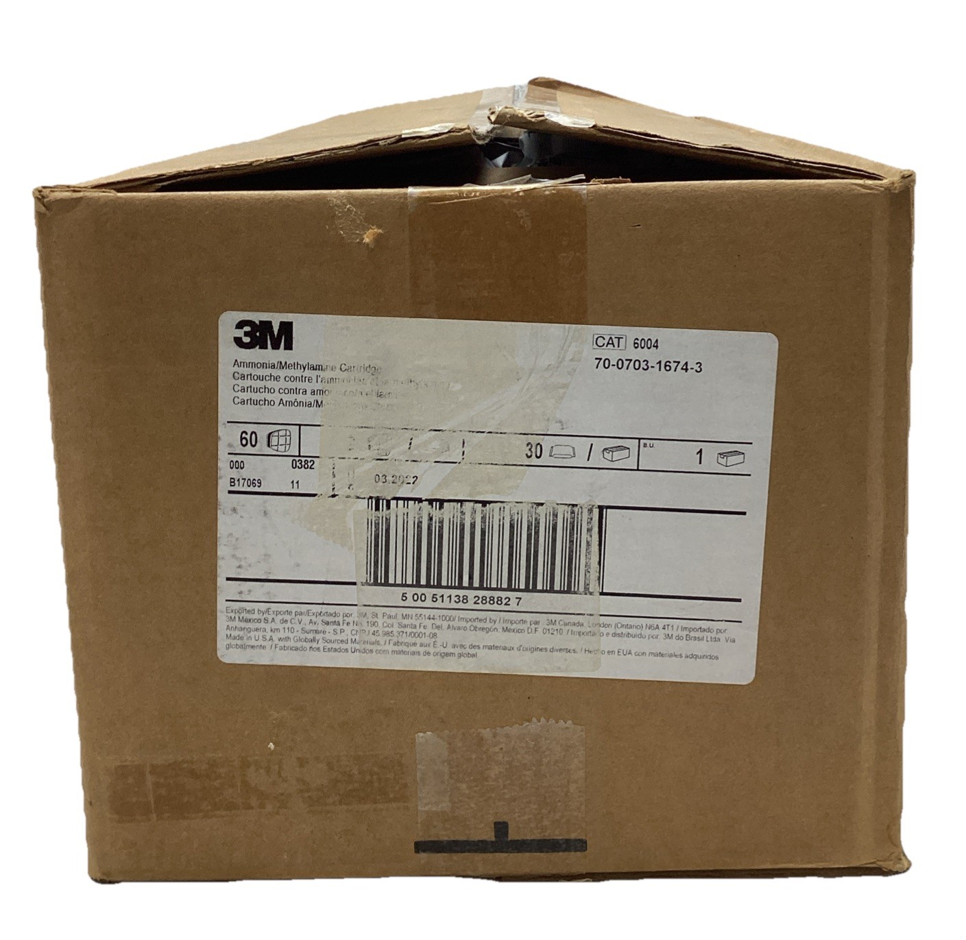 3M PPE Respiratory Protection Replacement Respirator Cartridge Filter Case of 30