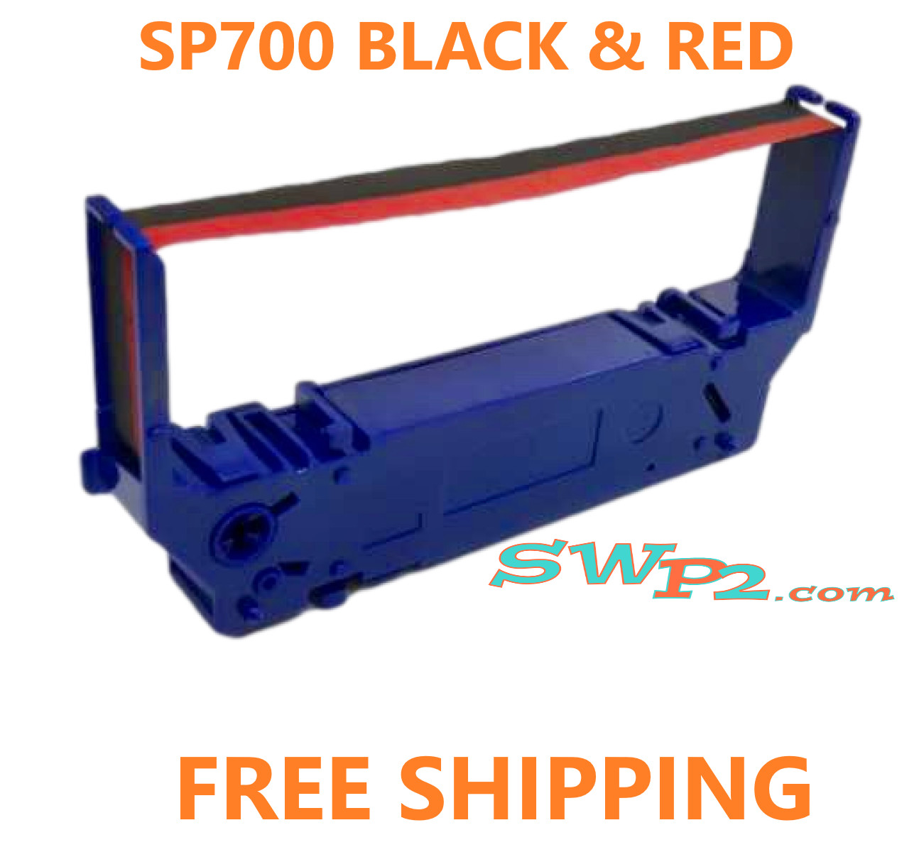 24 STAR SP 700 BLACK & RED INK PRINTER RIBBONS W/BLUE CASSETTE ~FREE SHIPPING~
