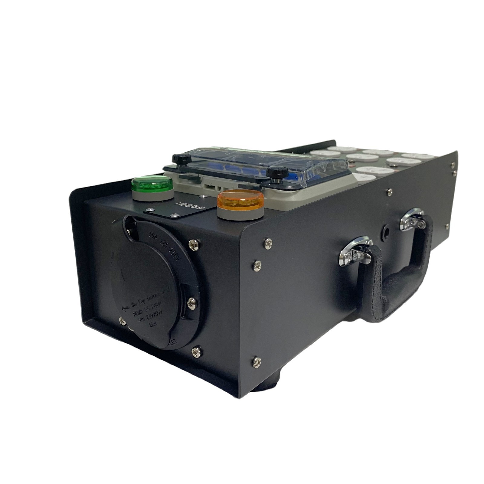 With Input 50A Plug 50A Input 20A US Edisons Outputs Portable Power Distro