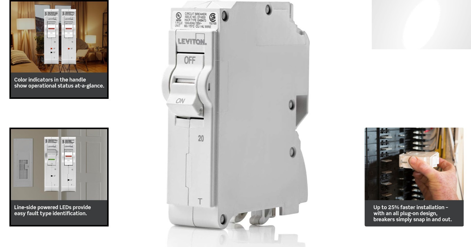 Compact 20A Thermal Magnetic Circuit Breaker – Easy Plug-On Design, 120/240 VAC