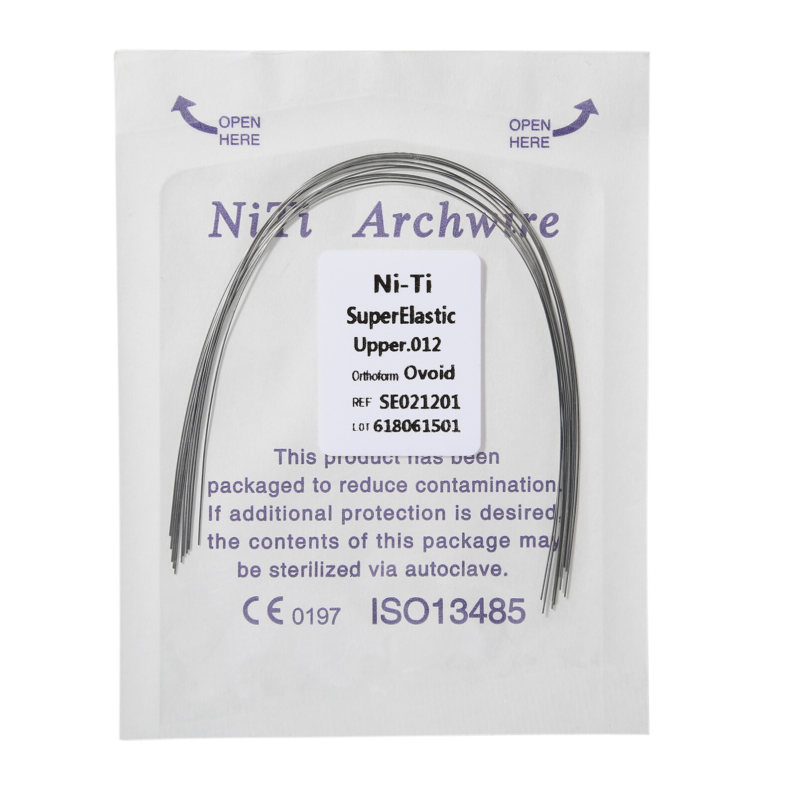 Ortodoncia Dental Super Elástico Niti Redondo Arco Alambres para Bracket