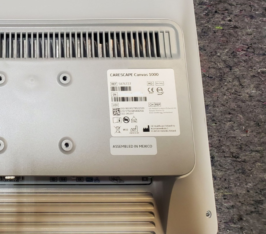 GE Carescape Canvas 1000 Patient Monitor 2024 5876727