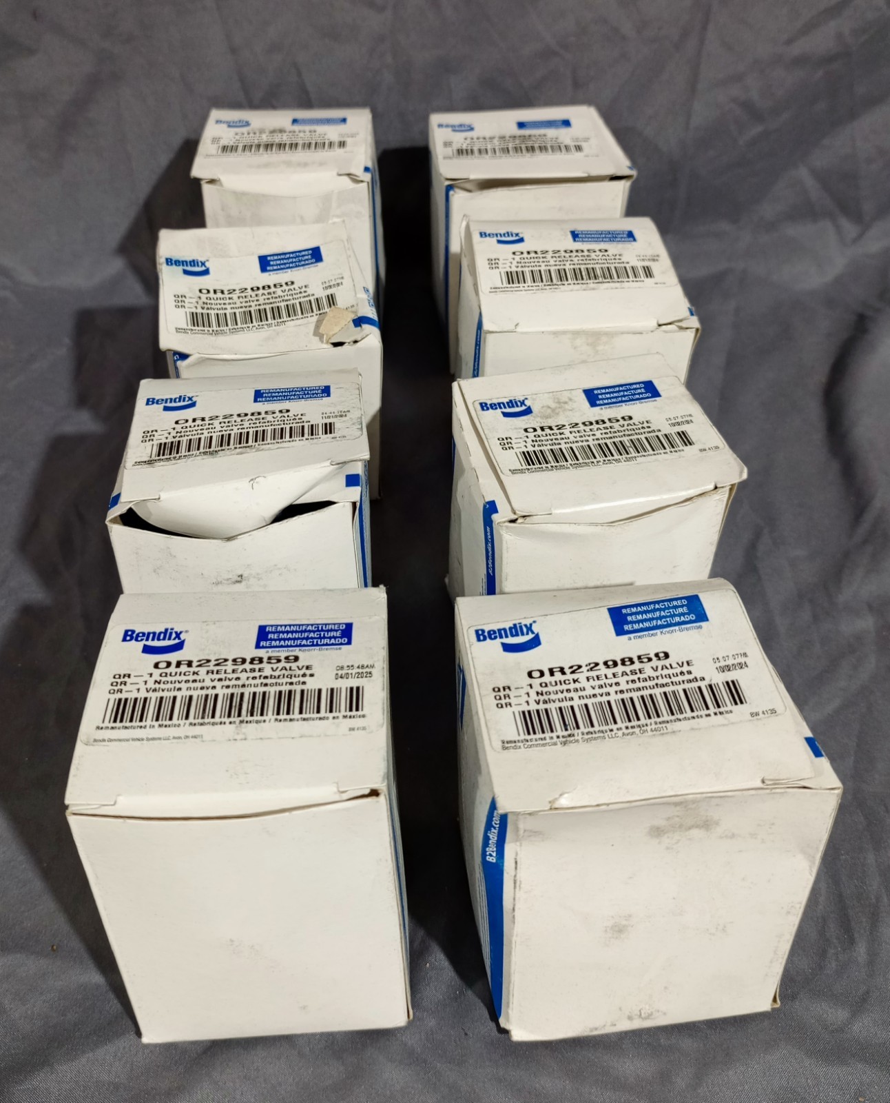 Lot Of 8 Bendix Quick Release Valve OR229859