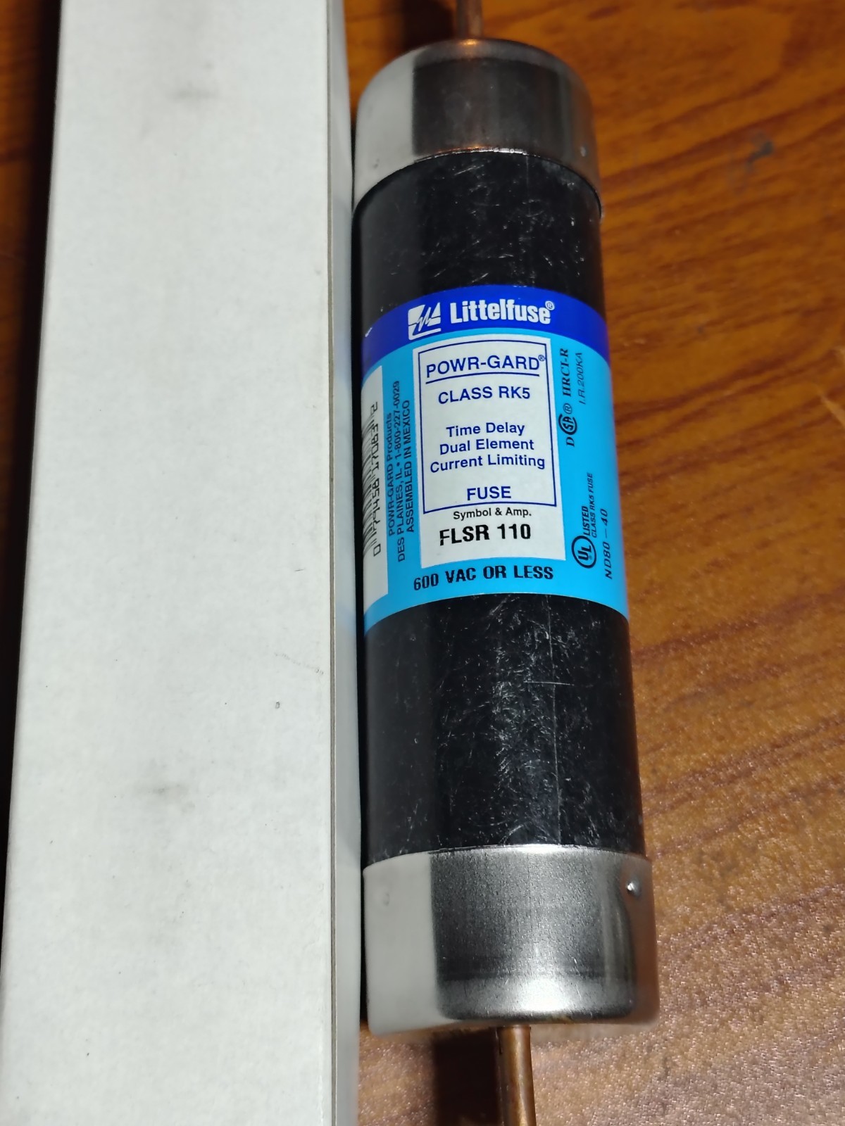 Littelfuse FLSR110 Fuse Time Delay, 110A, Flsr Series 600Vac – NIB