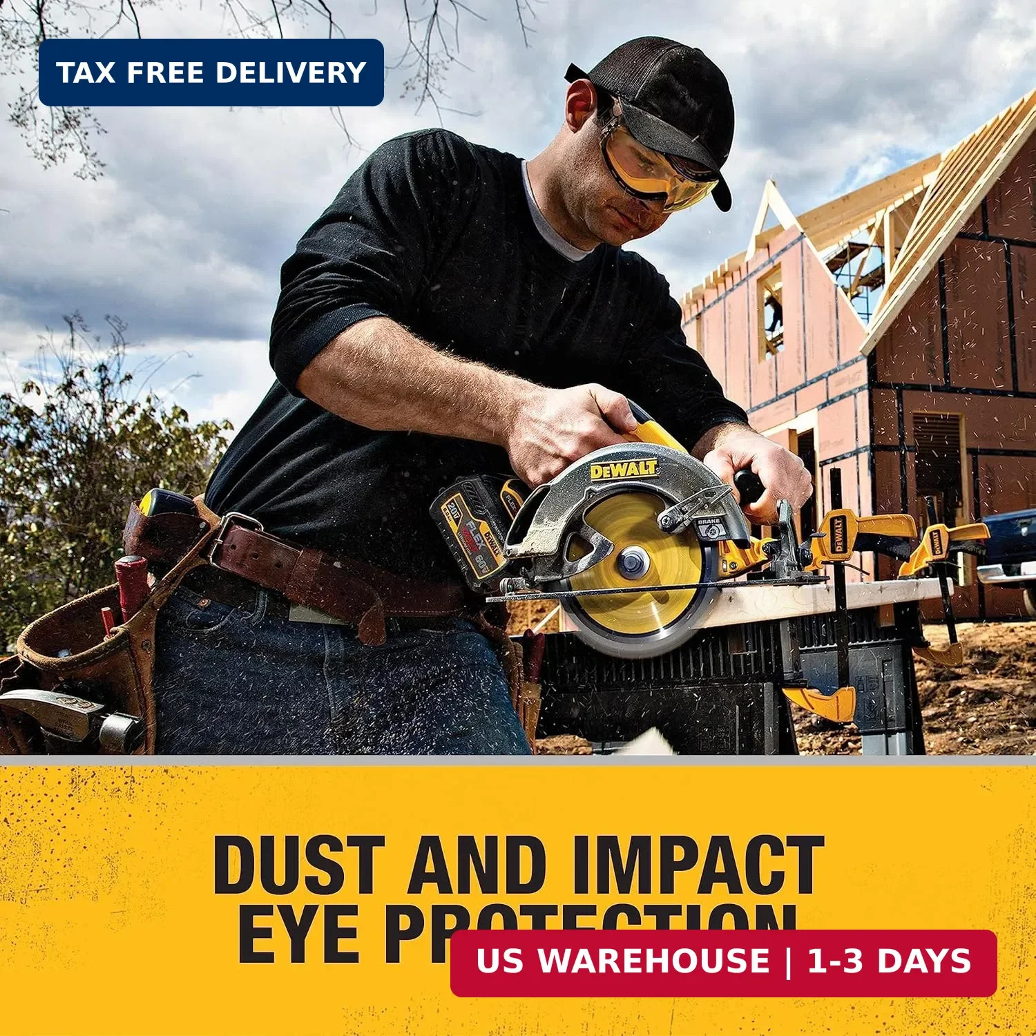Dewalt DPG82 Concealer Anti-Fog Dual Mold Safety Goggle – 1 Pair