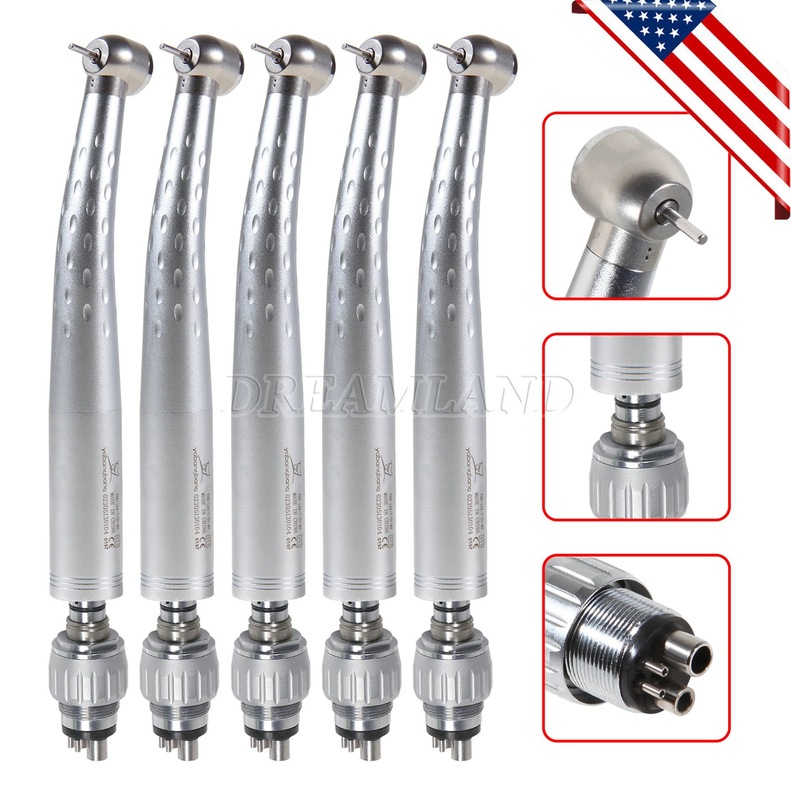 YABANGBANG Dental High Speed Handpiece / with 4Hole Swivel Coupler For KaV GD4