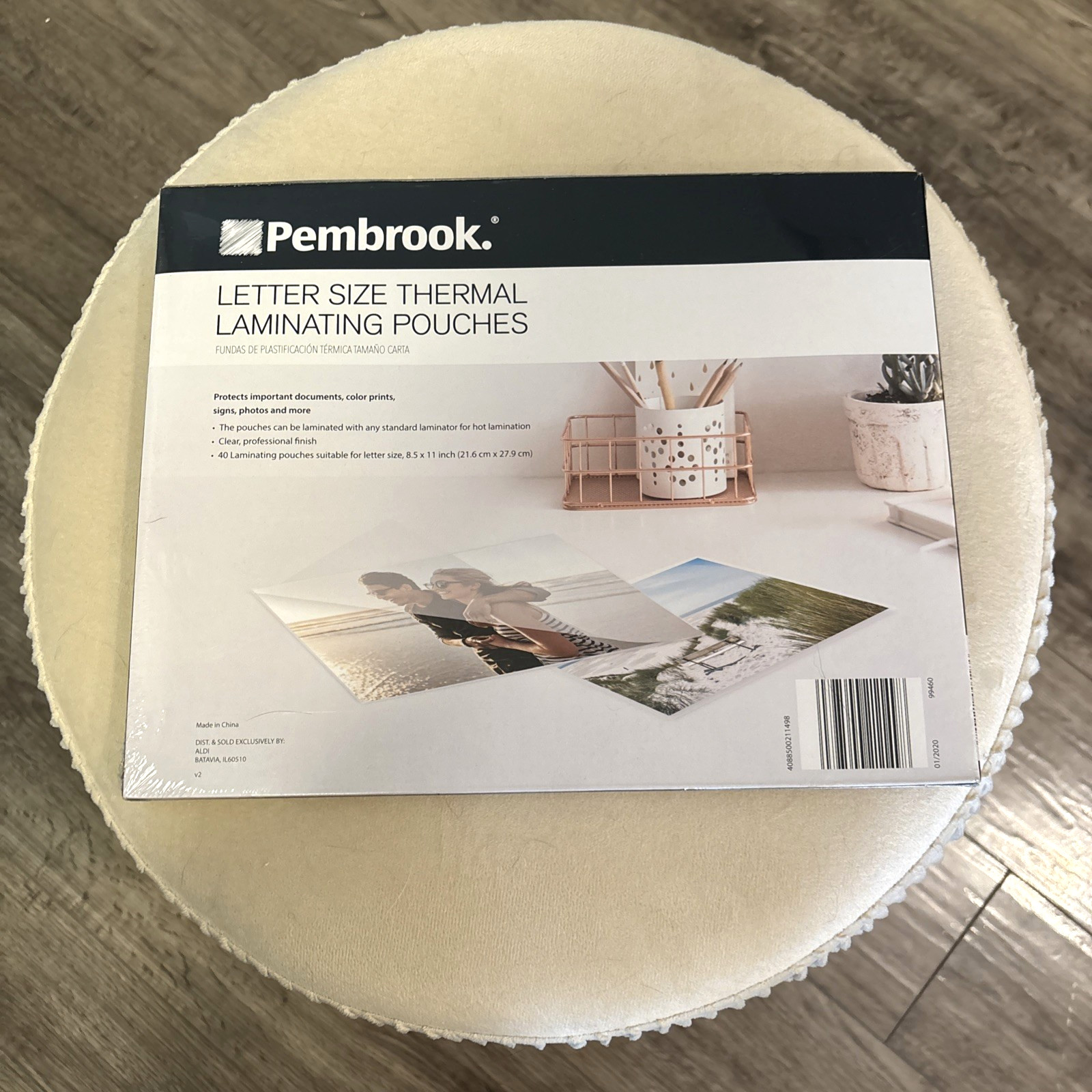 Sealed Pembrook Letter Size Thermal Laminating Pouches 8.5” x 11” 40 Pouches NEW