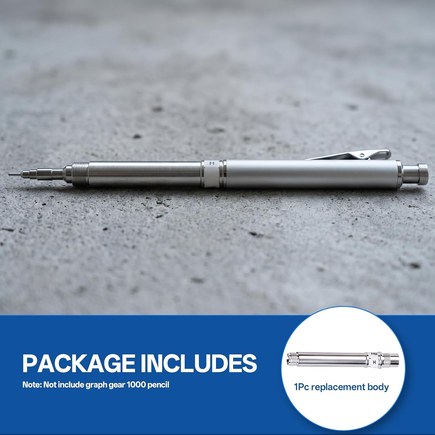Upgrade Aluminum Pencil Replacement Pen Body For Pentel Graph Gear 1000 Body