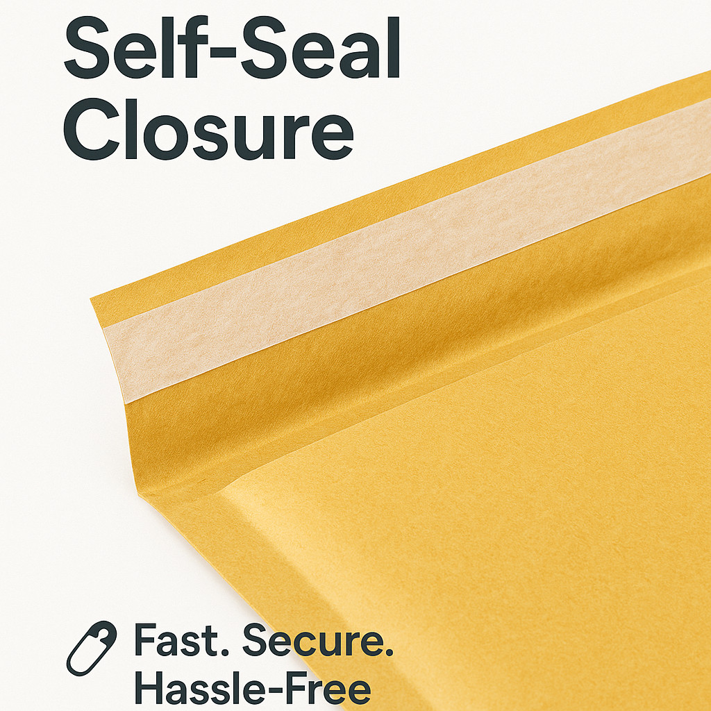 All Sizes Kraft Bubble Mailers – Padded Envelopes #000 to #7 (10–1000 Pack)