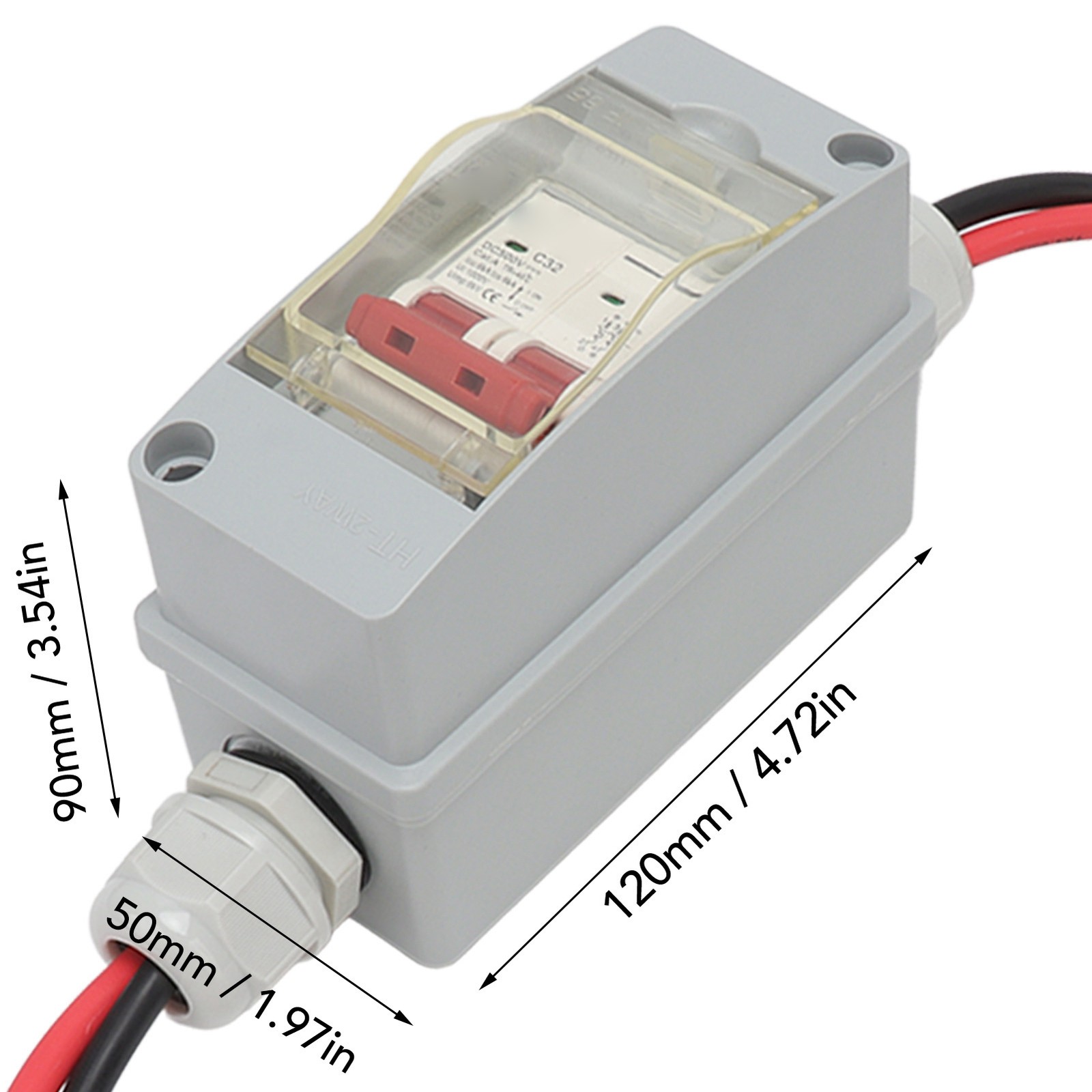 (with Cable And PV Connector)Solar Panel Disconnect Switch 500V 32A MCB DC