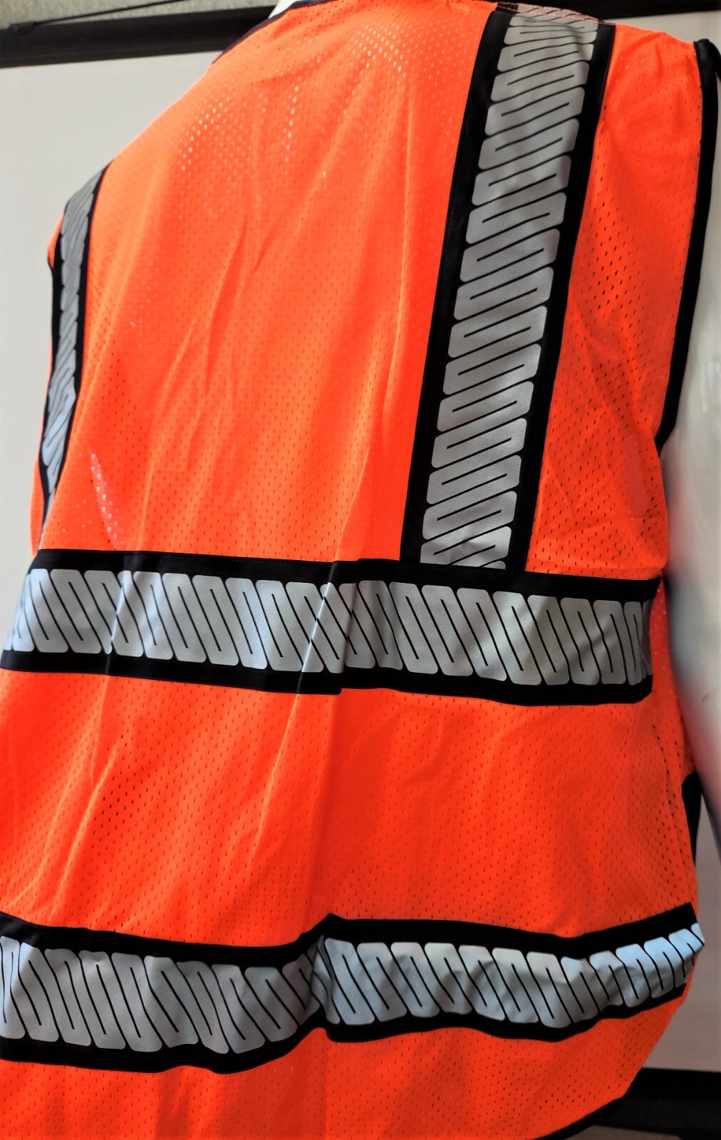 RADIANS HIGH VISIBILITY Surveyor Two Tones Orange Safety Vest Mesh front & back
