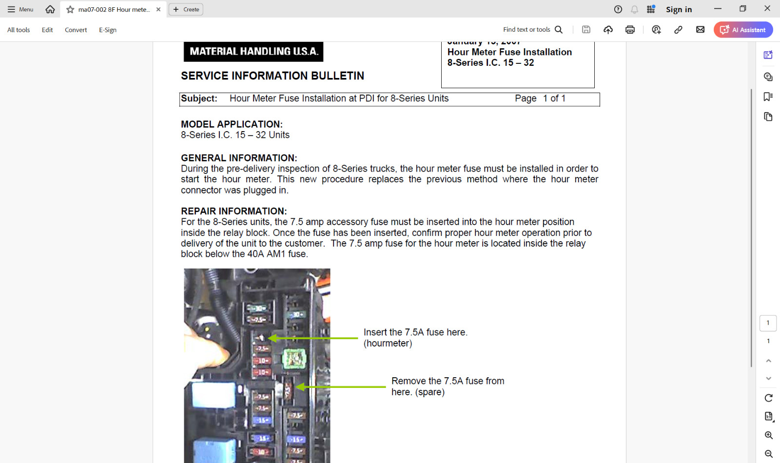 TOYOTA FORKLIFT Service Manuals-Parts Manuals-Series2-5-6-7-8-9 on a Flash Drive