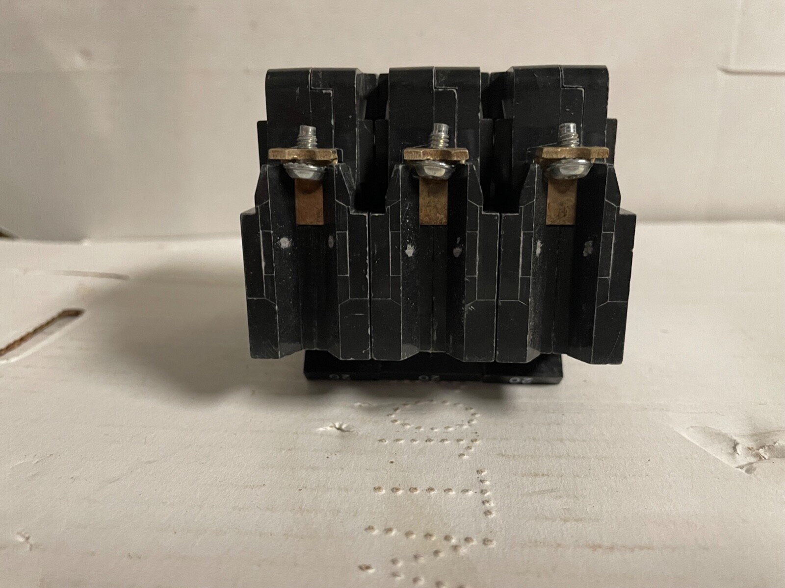 Federal Pacific Electric 3 Pole 20 Amp Type NBA Stab-Lok Circuit Breaker