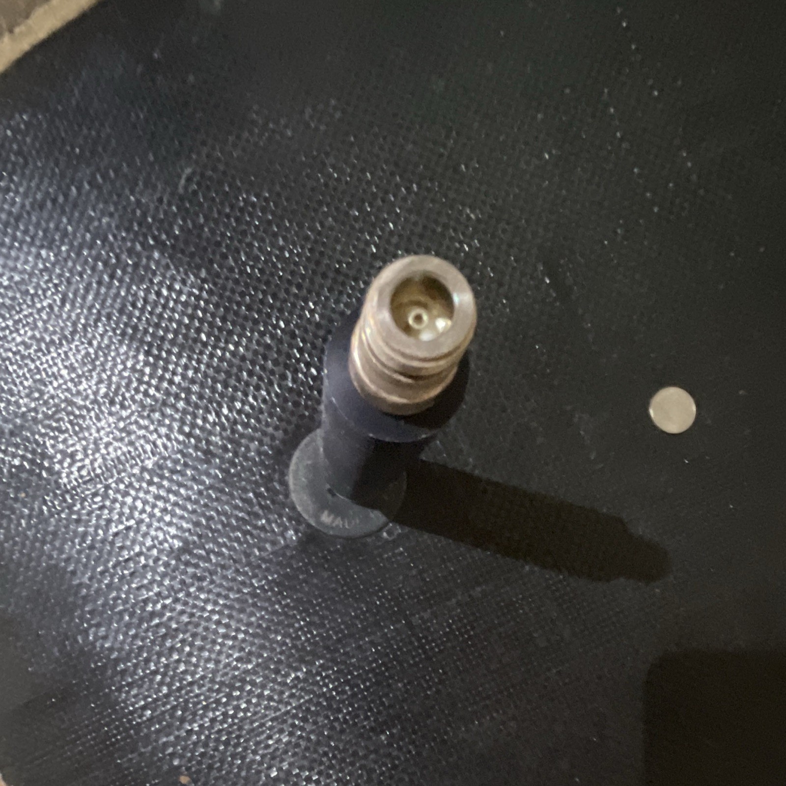 Black Rubber Bellows Sleeve Threaded Stud/Bolt with Metal Threaded Ends