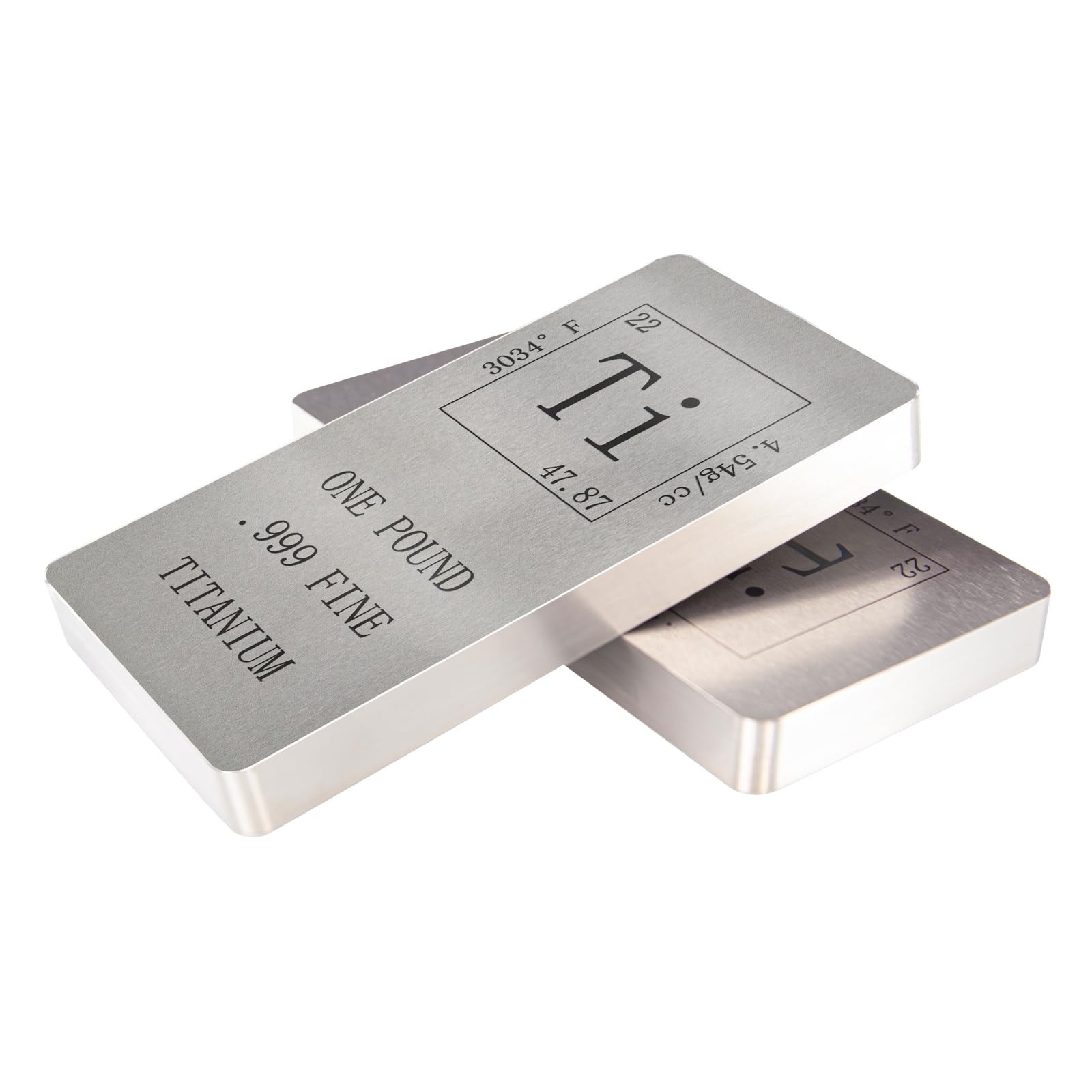 Pure Titanium Bar 1 Pound. 999 Fine Periodic Table Design Ti 1 Pound, silver