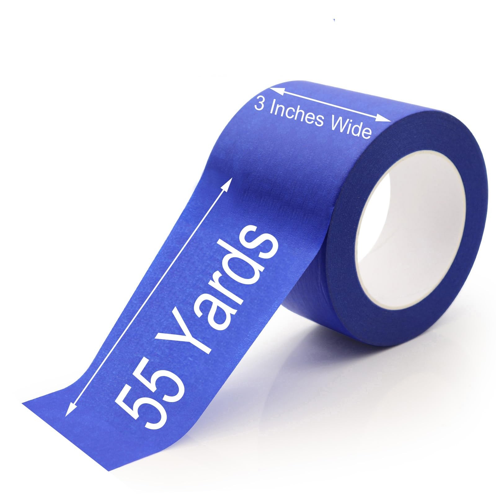 3 Inch Wide Masking Tape, Blue Painters 3 Inches x 55 Yards,
