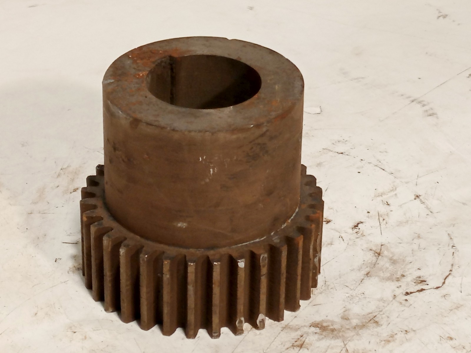 Unbranded Spur Gear Hub 1.960in ID 4.377in OD Steel Machine Gear as shown