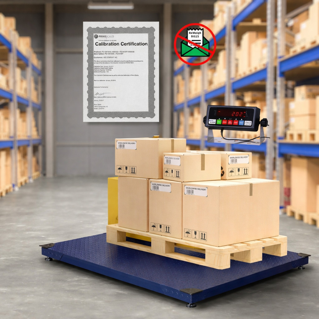 60″x60″ Pallet Floor Scale 10000 lb Digital Industrial Platform Scale w/ Ramp