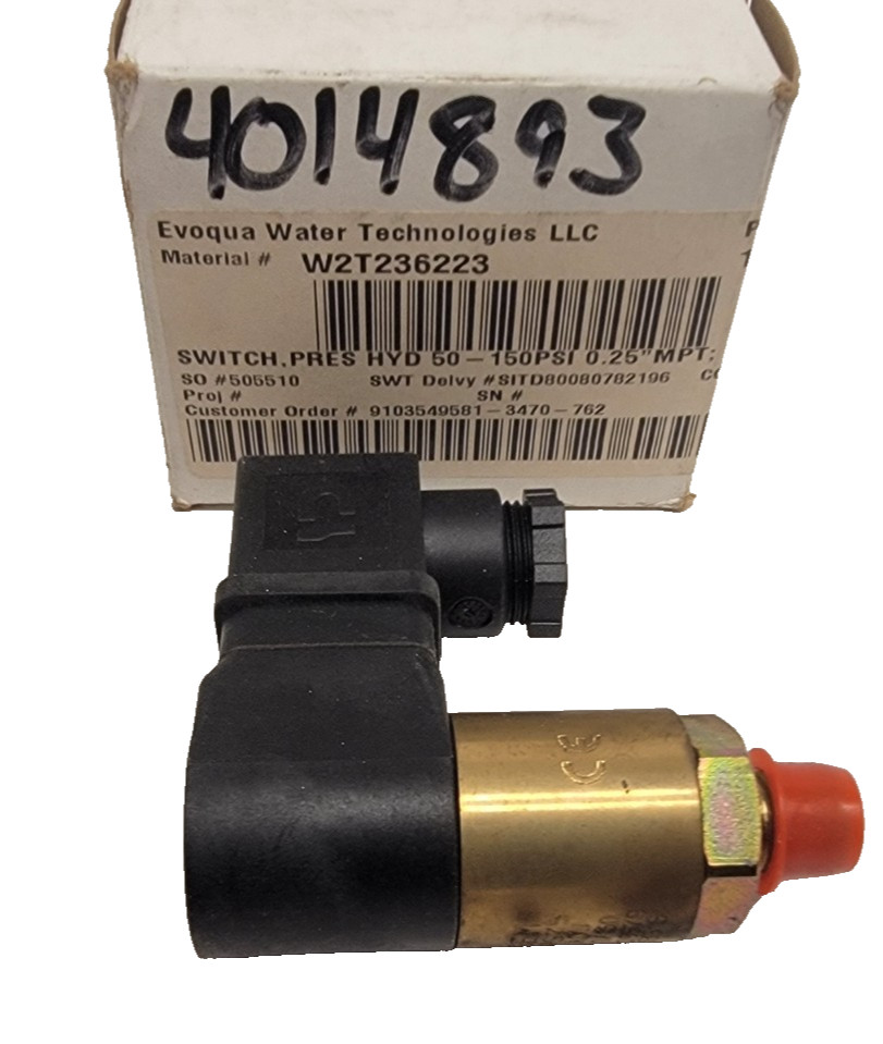 Gems PS75-30-4MNZ-C-HCR 209579 Hydraulic Pressure Switch 50-150 PSI 0.25″ MPT