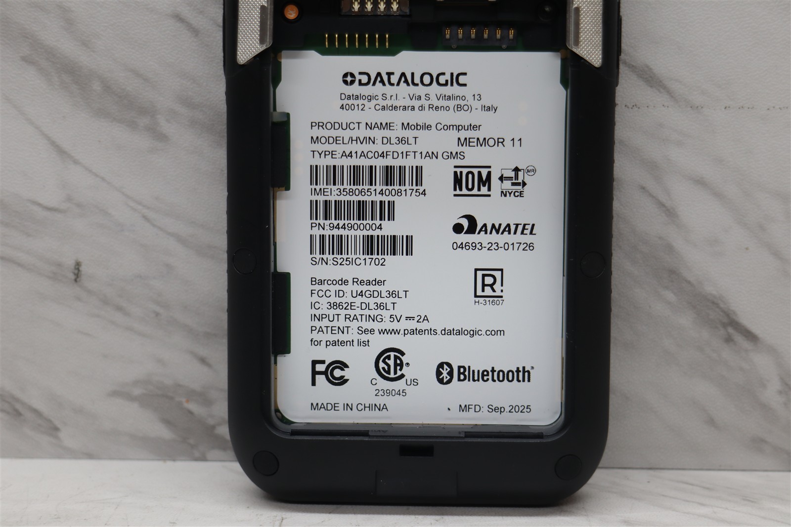 Datalogic Memor 11 Mobile Computer 32GB Barcode Scanner Android 13 w/ Battery