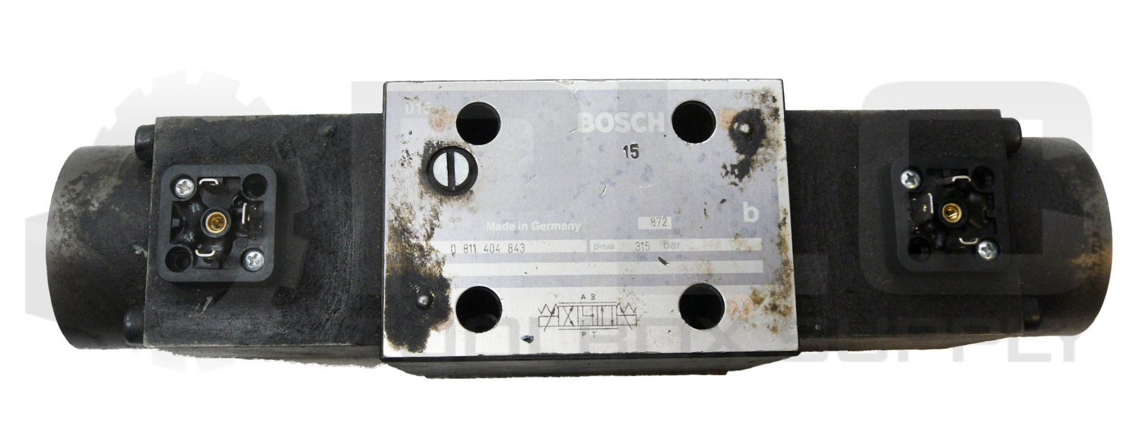 BOSCH 0 811 404 843 DIRECTIONAL VALVE 315BAR W/ (2) 0 831 006 033 COIL 45A
