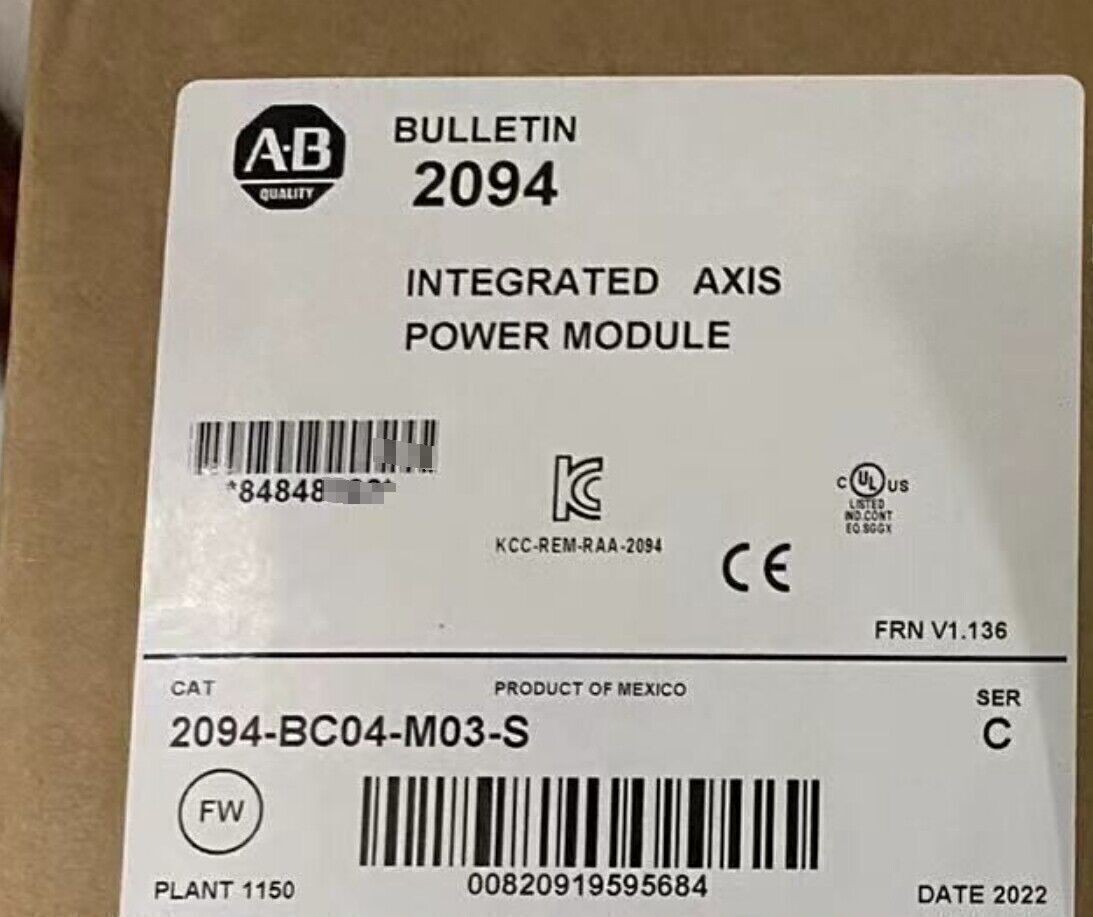 New AB 2094-BC04-M03-S Integrated Axis Module 400/460V 2094BC04M03S