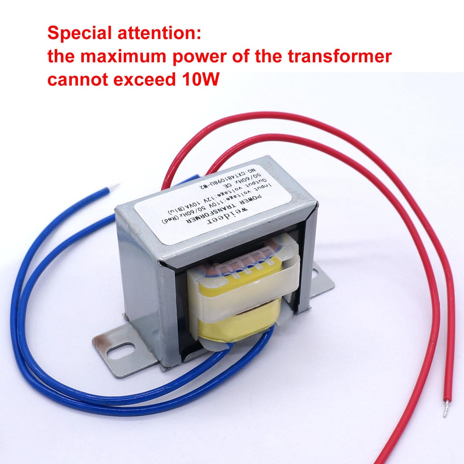 weideer Input 110V 50/60HZ Output 24V 10VA Power Transformer AC/AC Single Phase