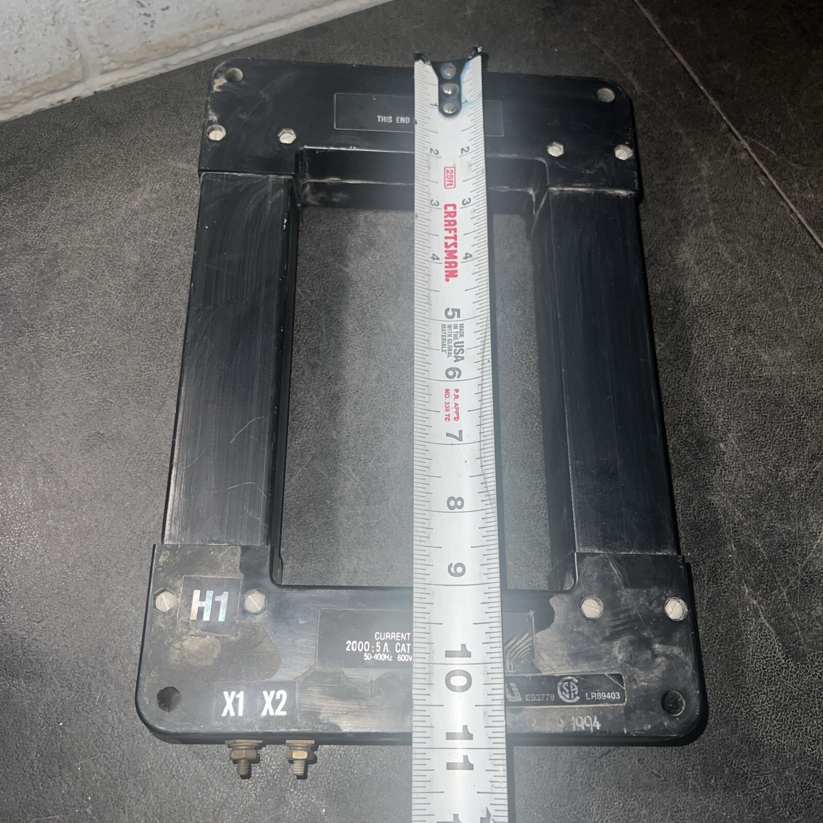 EIL 500T-041X071-202 Current Transformer 2000:5A Ratio 10 kV 600V 50-400 Hz
