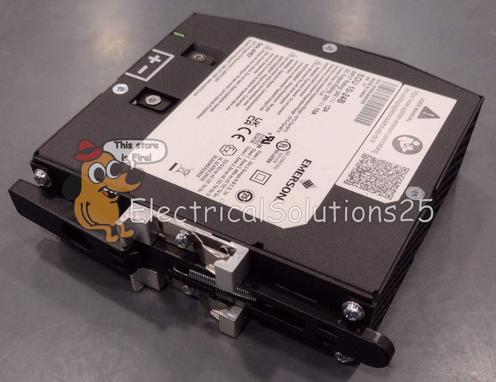 New Emerson SDU10-24B 24V 10A 240VA DIN Rail DC UPS – Free Shipping