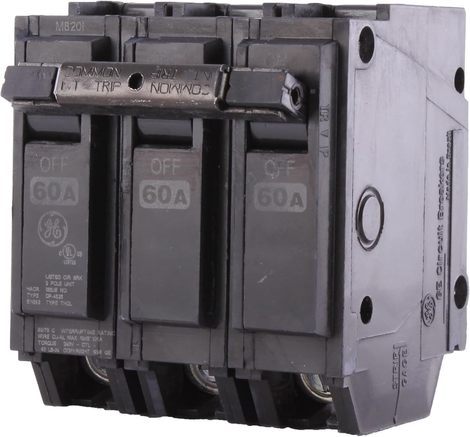THQL32060 Plug-In Mount Type THQL Feeder Molded Case Circuit Breaker 3-Pole 60 A