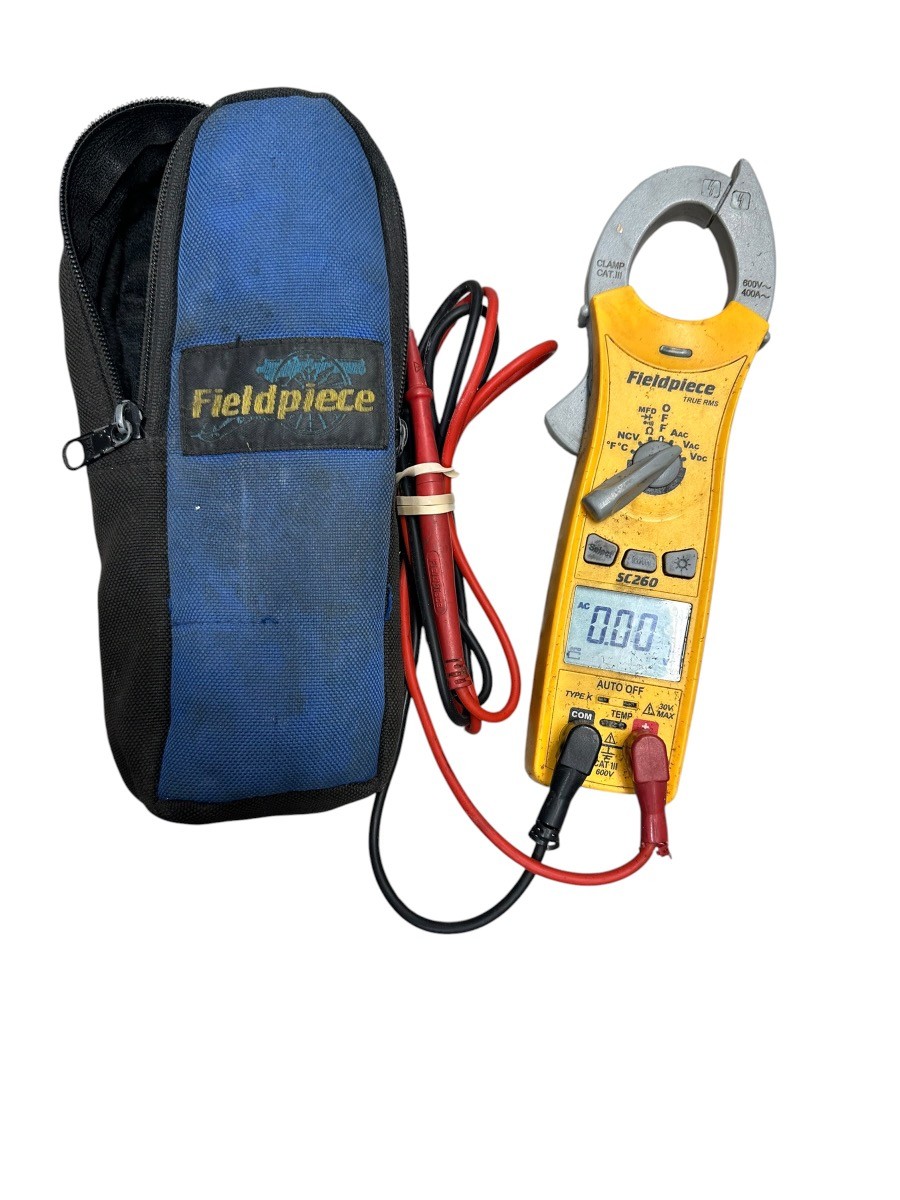 FIELDPIECE SC260 COMPACT TRUE RMS CLAMP METER W/ LEADS CASE (al-jp) (PBR122360)