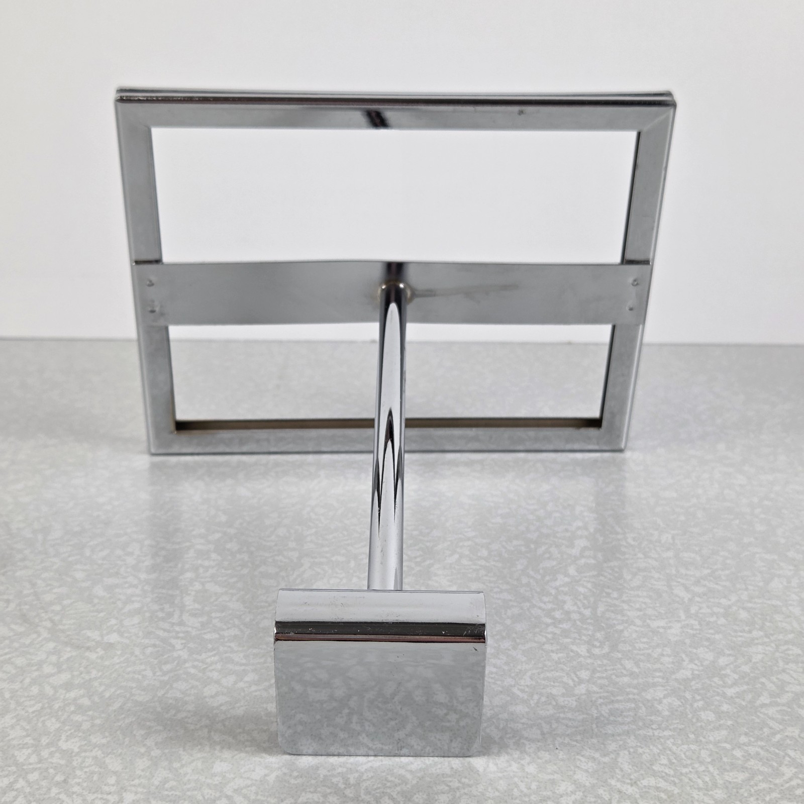 4 Retail Rack 7.25×5.75″ Metal Frame Sign Holder Display Square Tubing Wood Slat