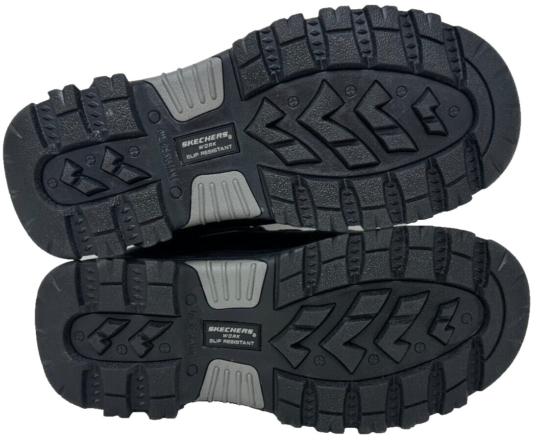 Skechers Men’s RF Burgin Lace Up Mid Safety Toe Work Boots Black Size:7.5 185B