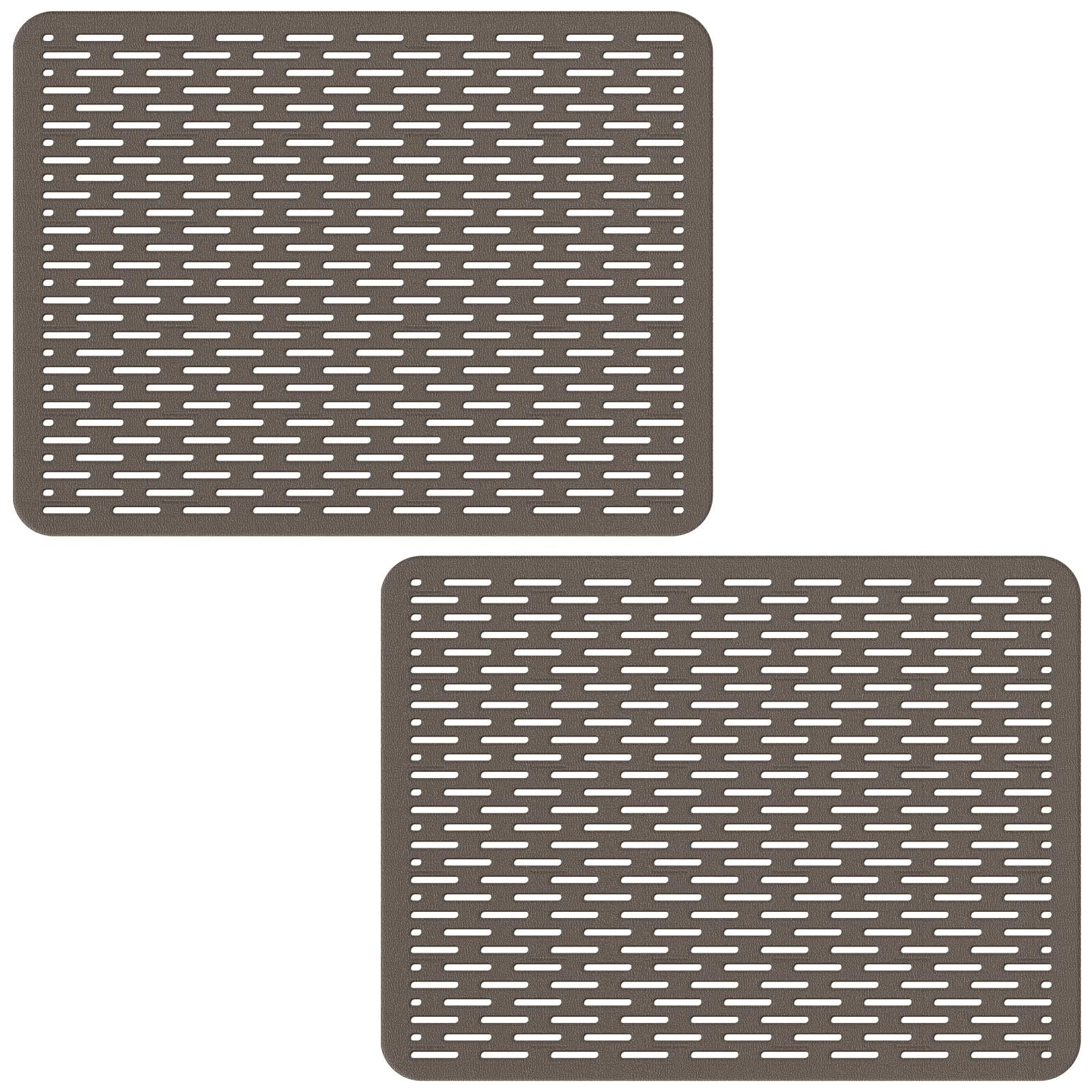 Bligli Mesh Sink Mat, 15.7 x 11.8inch Prtector 15.7″ x 11.8″, Clear Gray