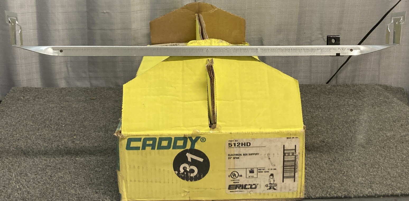 NEW ERICO CADDY 512HD Heavy Duty T-Grid Electrical Box Hanger/Support Span 24″