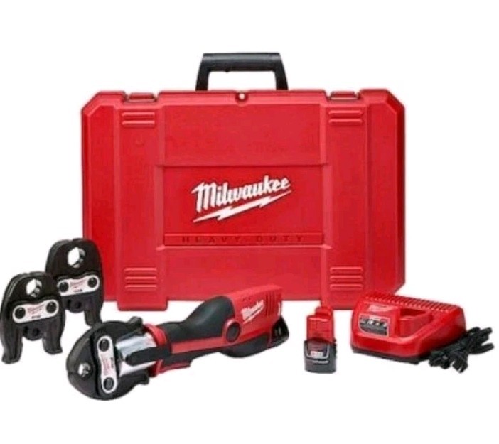 Milwaukee Tool 2473-22 M12 Force Logic Press Tool Kit W/Jaws. New