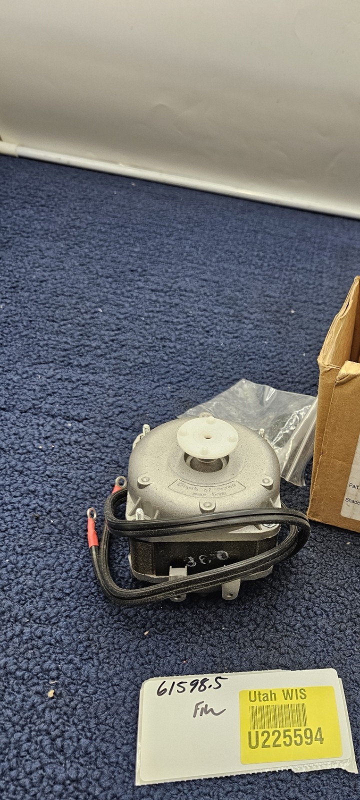 ELCO EC16W230 Shaded Pole Motor 16 Watts 1/47 HP 230V 1550RPM NUT6B16PUN201