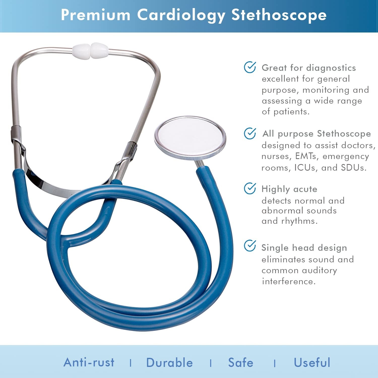 NOVAMEDIC Large Adult Size Self Taking Blue Blood Pressure Machine and Stetho…