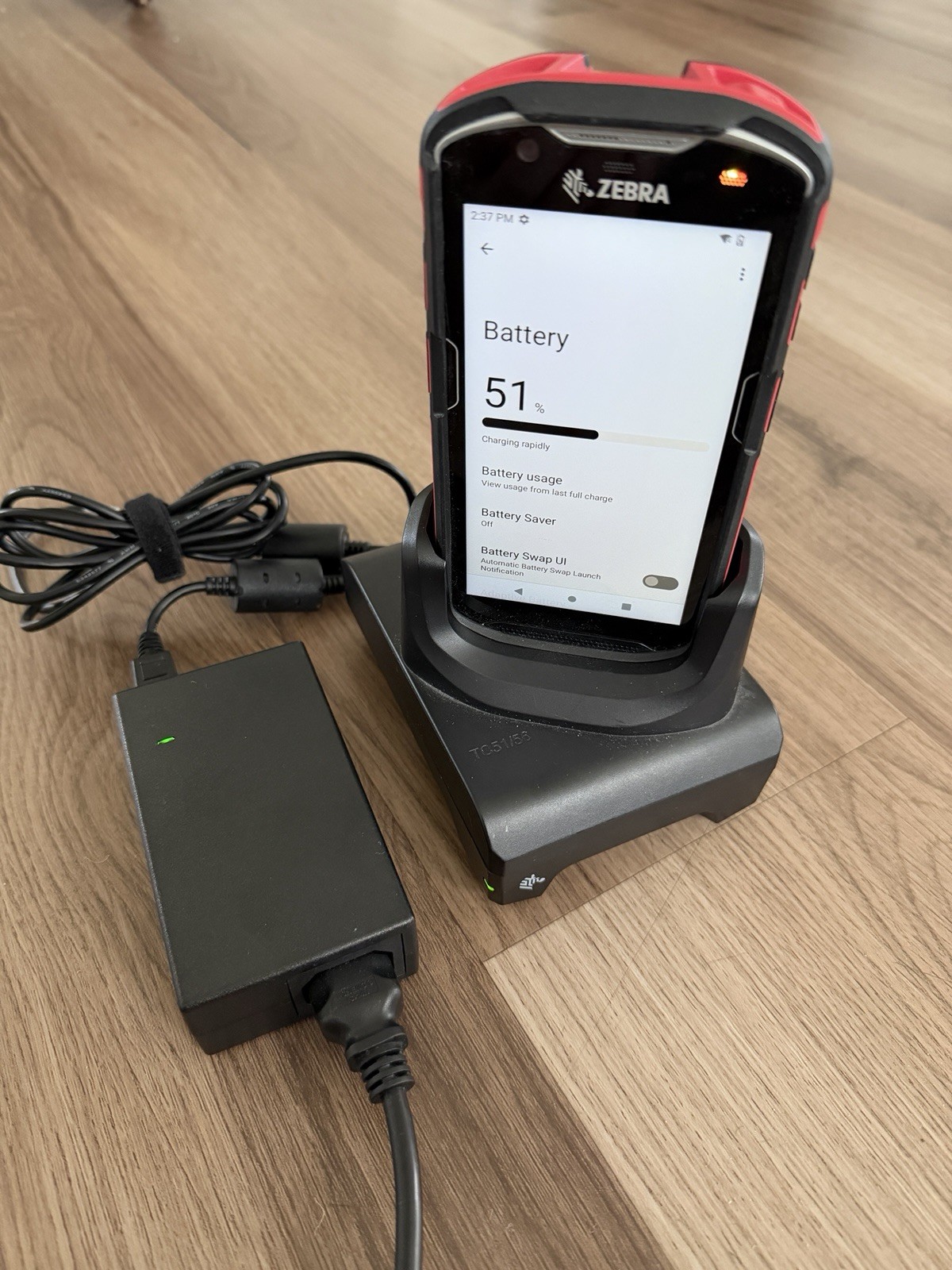 Zebra TC52 TC520K Android 13 Complete OEM Bundle Cradle Grip Battery