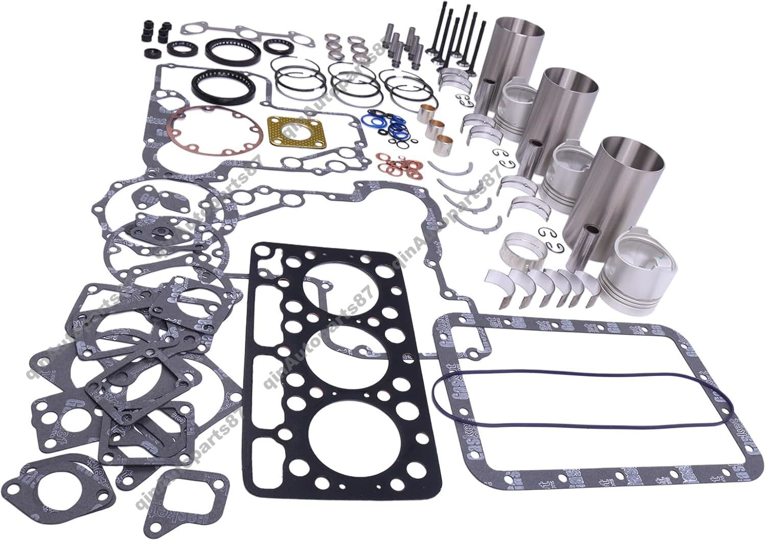 Overhaul Rebuild Kit for Kubota Engine D750 D750B D750-B Tractor B1200 B7100