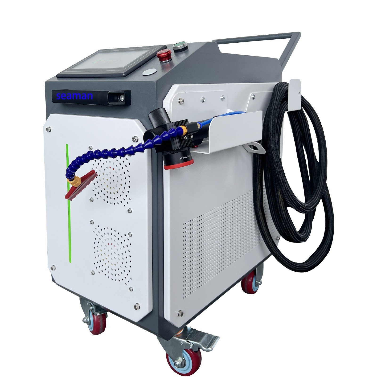 US SHIP 300W JPT Pulsed Laser Cleaning Machine Wood Laser Rust Oil Paint Removal