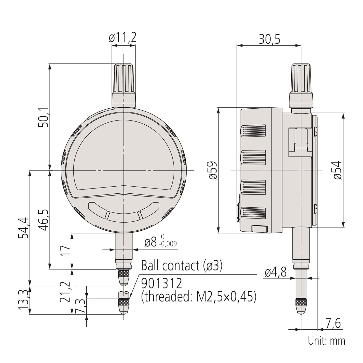 Mitutoyo Digimatic Indicator 543-700B ID-C0512NXB