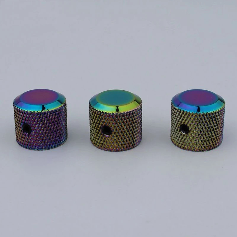 3-piece potentiometer control knob with 6 mm (0.24 in)
