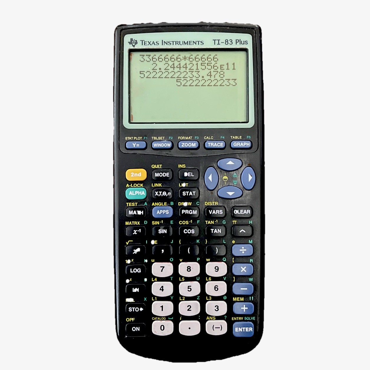 Texas Instruments Ti 83 Plus Graphing Calculator Tested Working. Used.