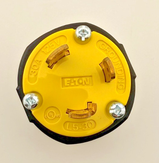 NEW Eaton ArrowHart AHCL530P L5-30P Yellow Locking Plug 125V 30A 2p3w Ultra Grip