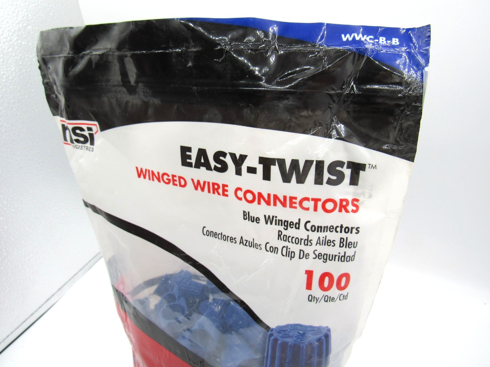 NEW NSI Easy-Twist Winged Wire Connectors WWC-B-B 100 pcs