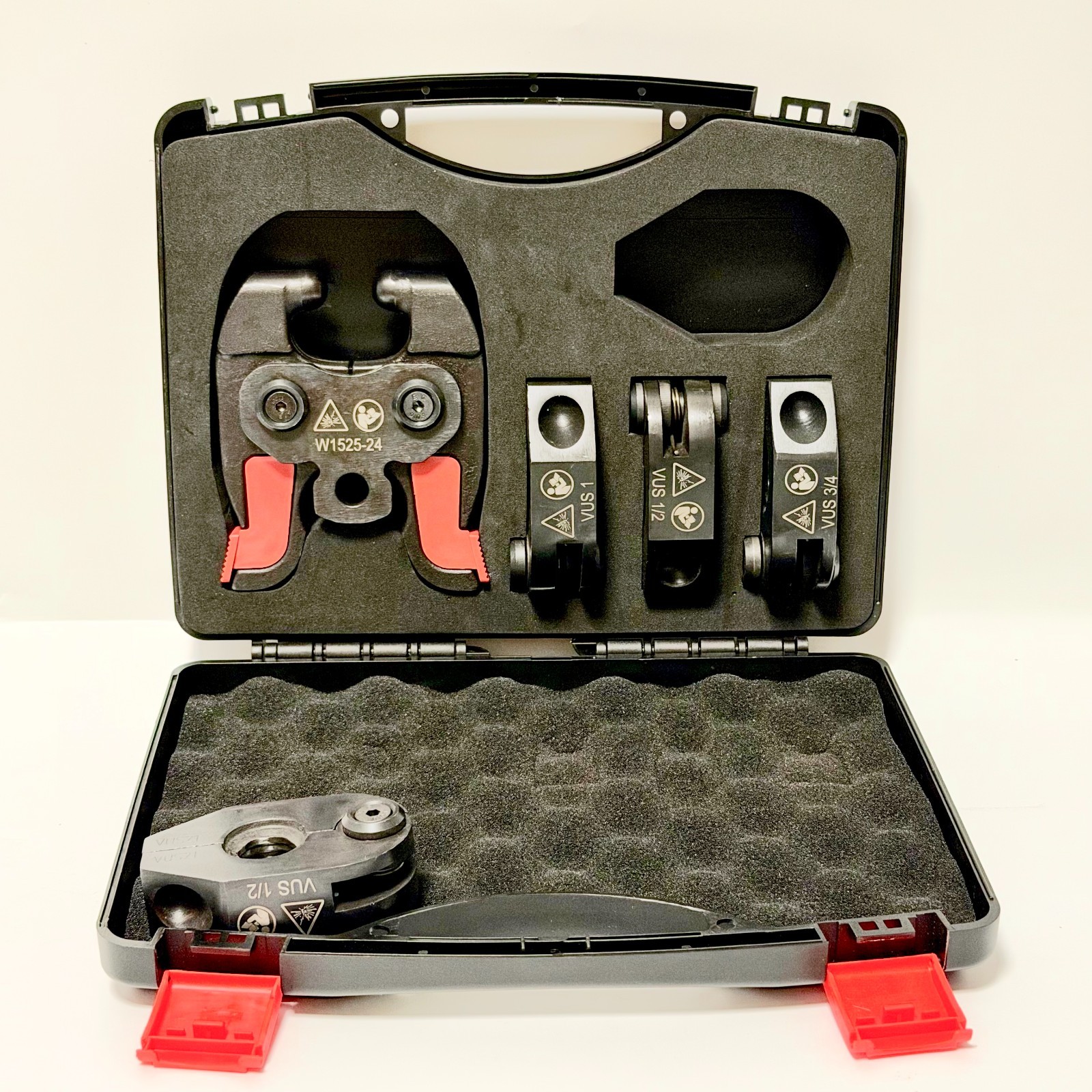 24kN Press Jaw & Ring Kit 1/2″ 3/4″ 1″ Compatible with Milwaukee M12 2473